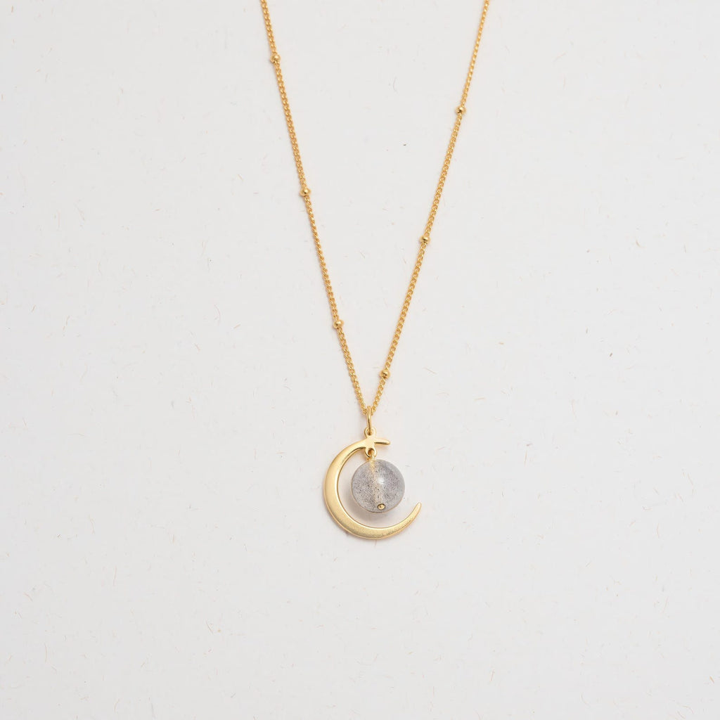 Personalized Crescent Moon Necklace